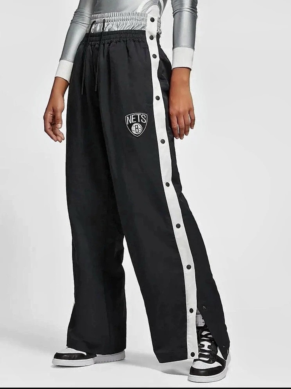Nike x AMBUSH NBA Brooklyn Nets Track Pants Track Pants in Black & White Size